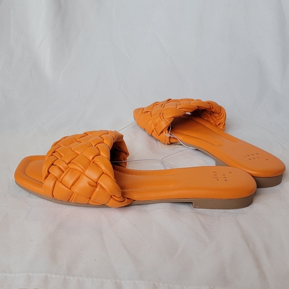 A New Day Carrissa Woven Slide Sandals Orange - Picture 2 of 8